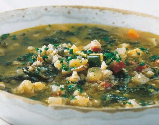 minestrone con orzo per diabetici