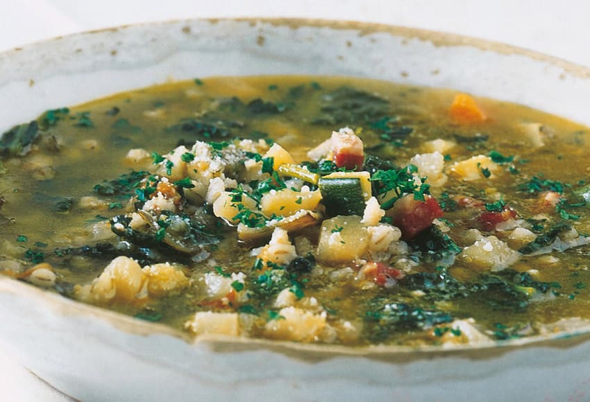 minestrone con orzo per diabetici